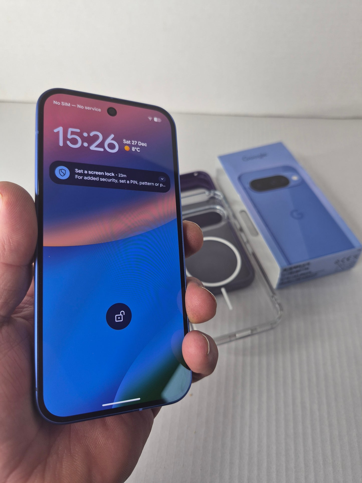 Google Pixel 10 5G 128GB Indigo Blue Unlocked w/ Box 100% Battery Health (Free UK Shipping)