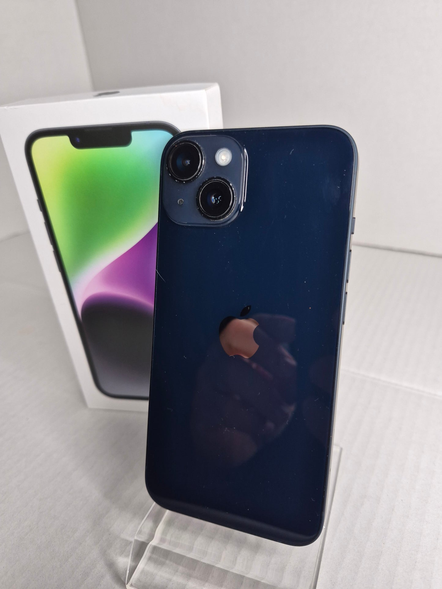 Apple iPhone 14 128GB Midnight Factory Unlocked w/ Box 82% Battery Health (Free UK Shipping)