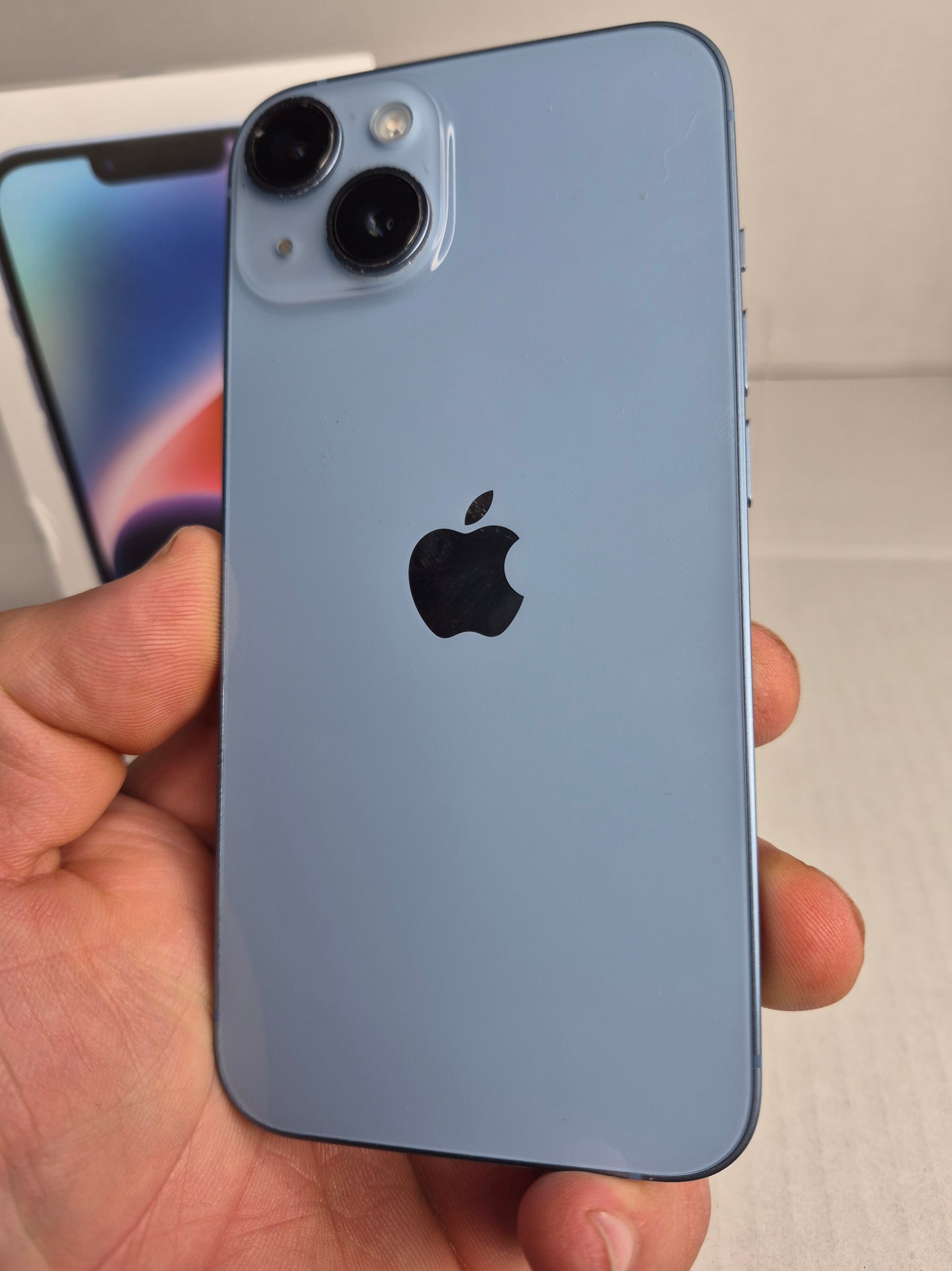 Apple iPhone 14 128GB Blue Unlocked w/Box 81% Battery Health (Free UK Shipping)