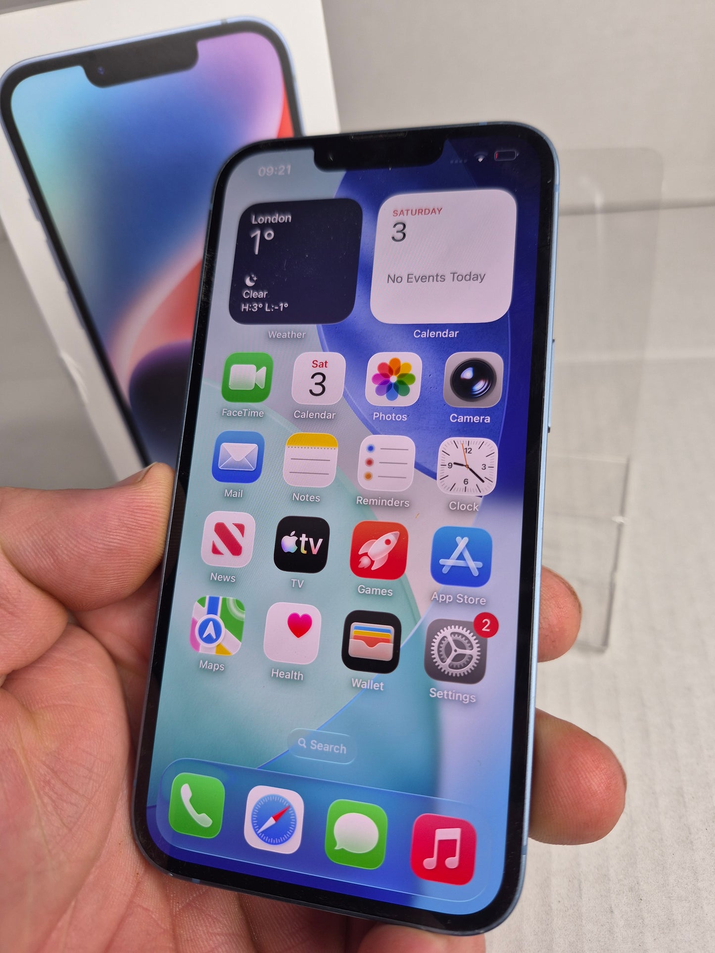 Apple iPhone 14 128GB Blue Unlocked w/Box 81% Battery Health (Free UK Shipping)