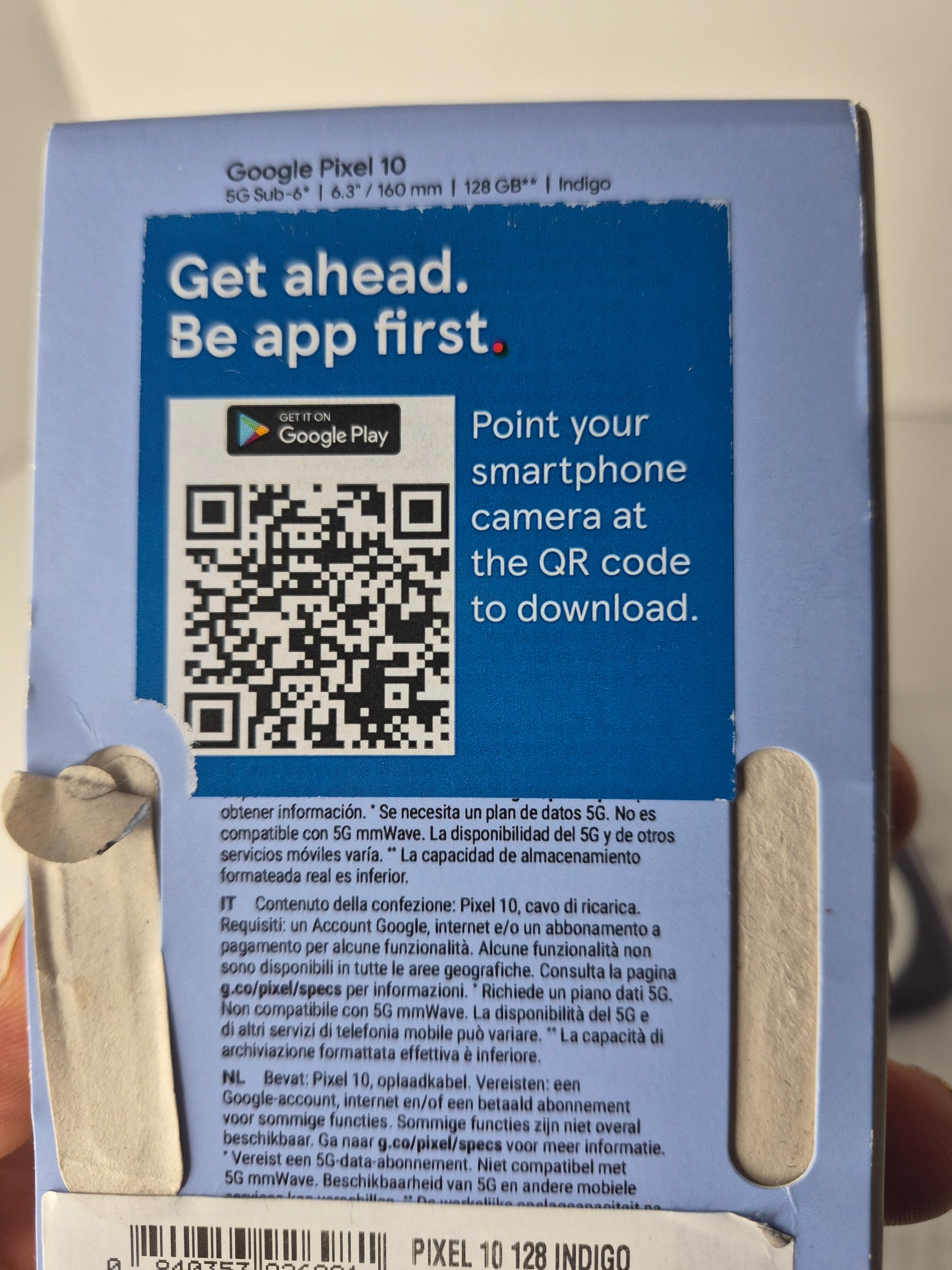 Google Pixel 10 5G 128GB Indigo Blue Unlocked w/ Box 100% Battery Health (Free UK Shipping)