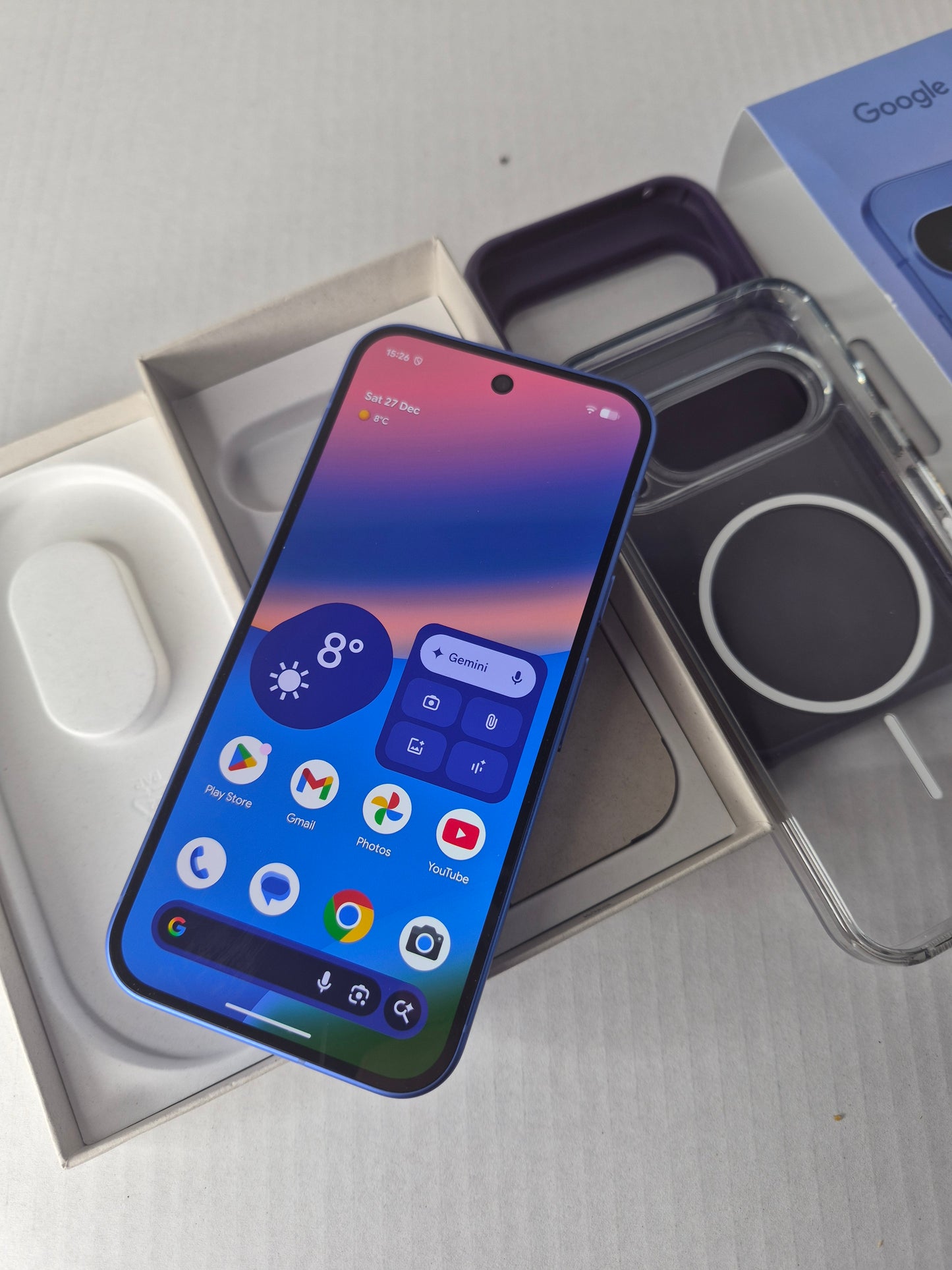 Google Pixel 10 5G 128GB Indigo Blue Unlocked w/ Box 100% Battery Health (Free UK Shipping)