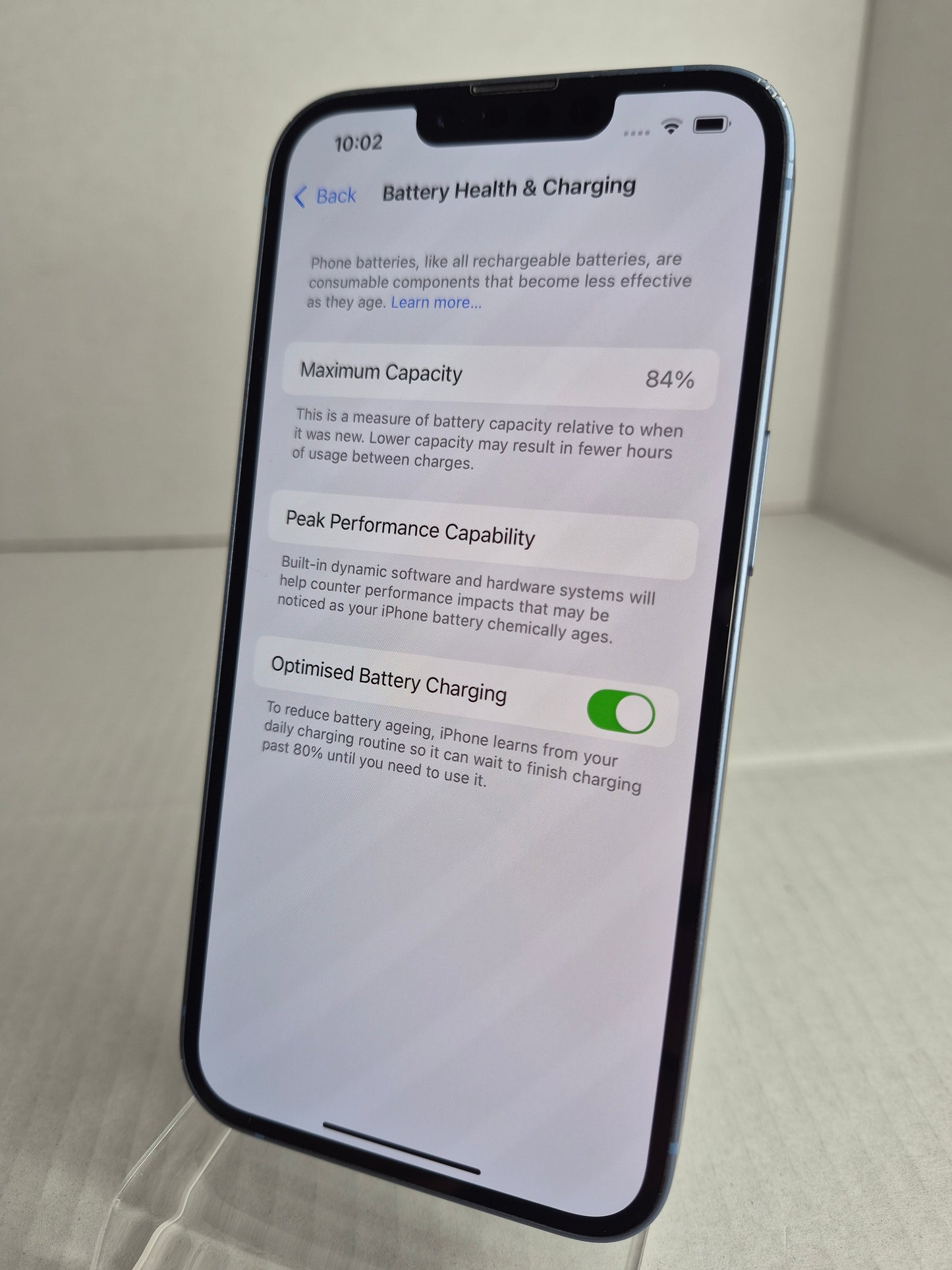 iPhone 14 Blue 128GB Unlocked Smartphone With 84% Battery Health (Free UK Shipping)